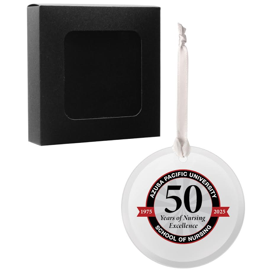 50th Anniversary Nursing Glass Ornament