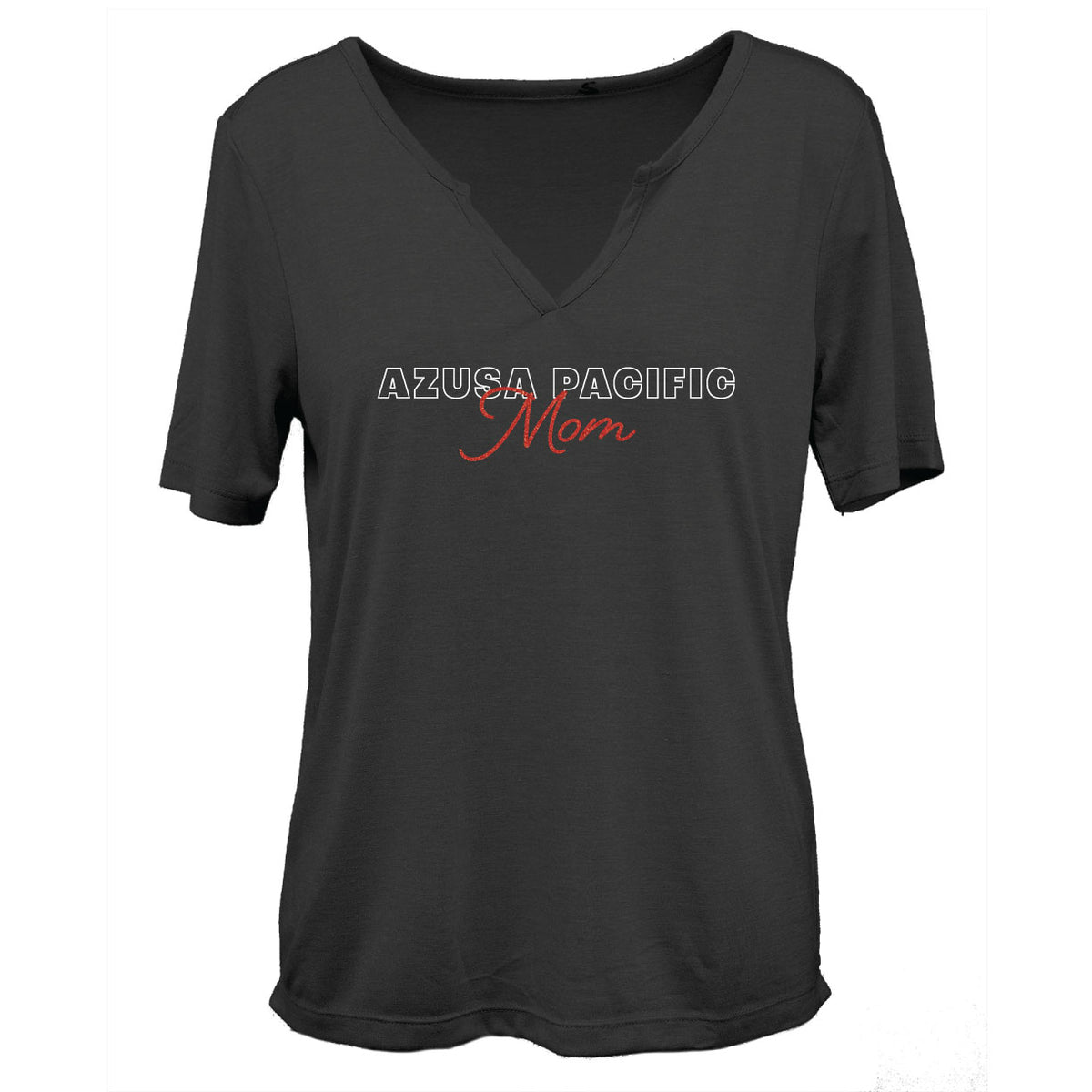 Dream Girl Split V-Neck Mom T-Shirt