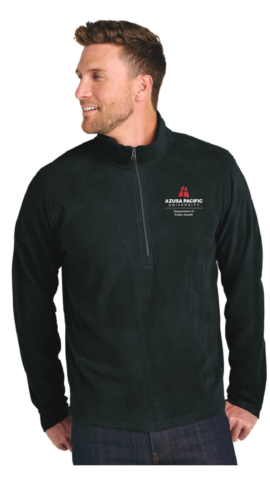 School of Public Health Port Authority Mens Microfleece 1/2-Zip Pullover