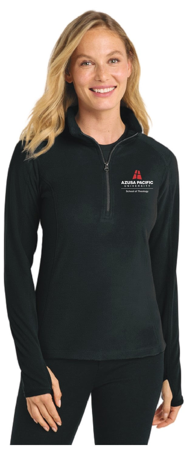School of Theology Port Authority Women's Microfleece 1/2-Zip Pullover.