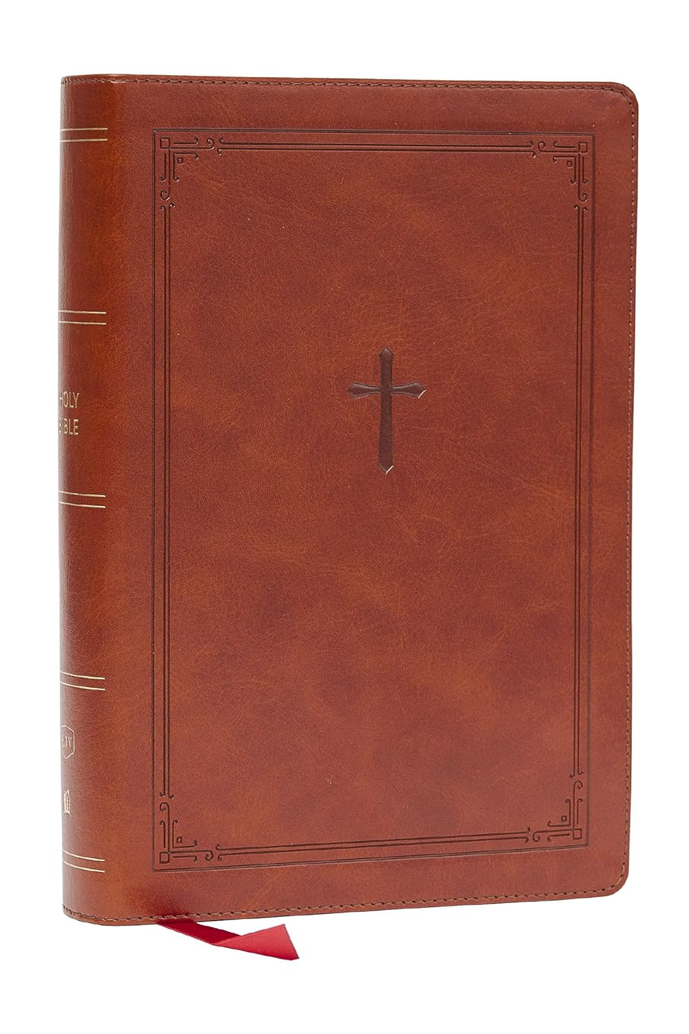 KJV Giant Print End-of-Verse Reference Bible (Brown Leathersoft)