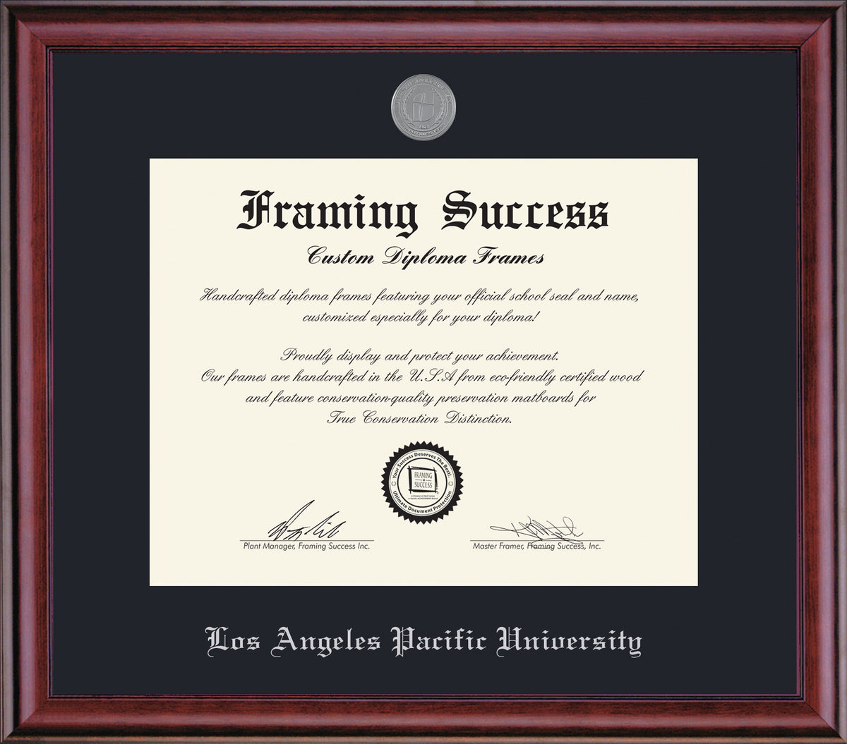 Diploma LAPU Frame Medallion Classic
