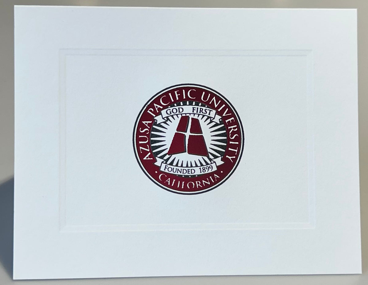 Thank you Note Cards, Azusa Pacific University w/Seal, 25pk