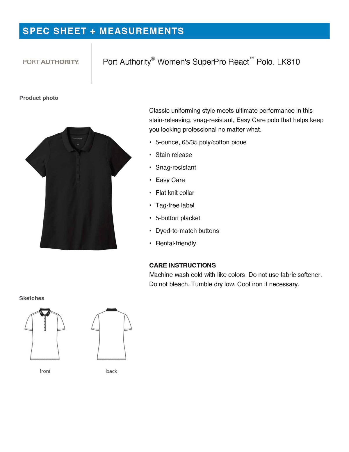 School of Theology Port Authority Women's SuperPro React Polo.