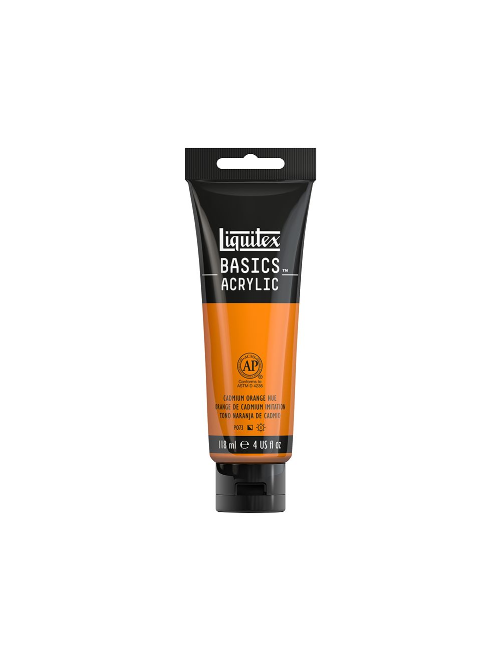 Liquitex Basics Acrylic Cadmium Orange Hue 4oz