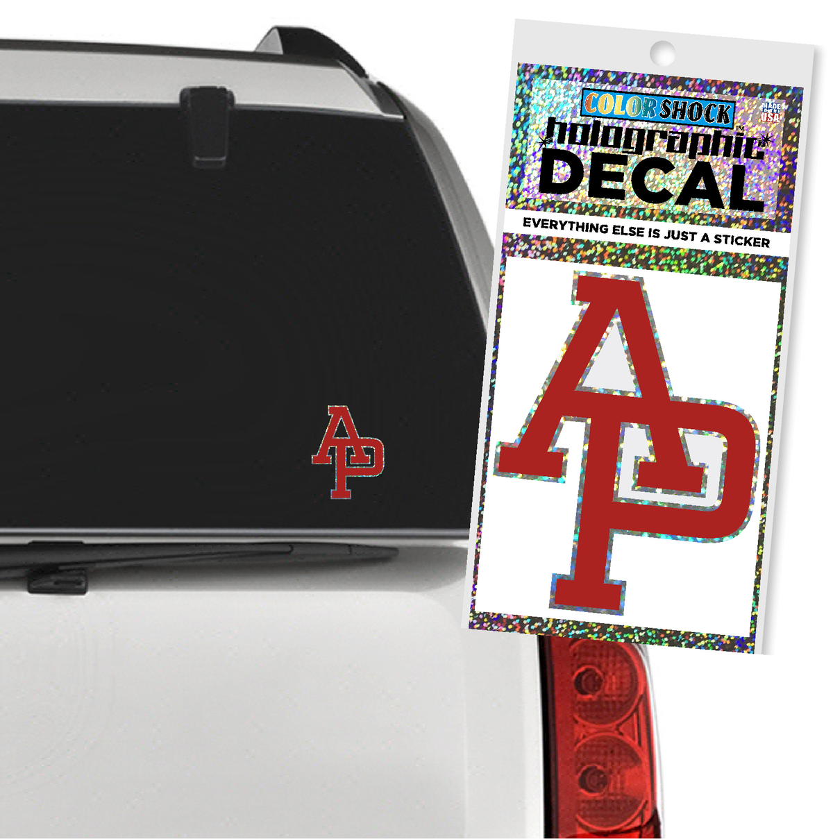 Holographic AP Car Decal