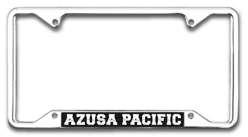 Azusa Pacific Chrome License Plate