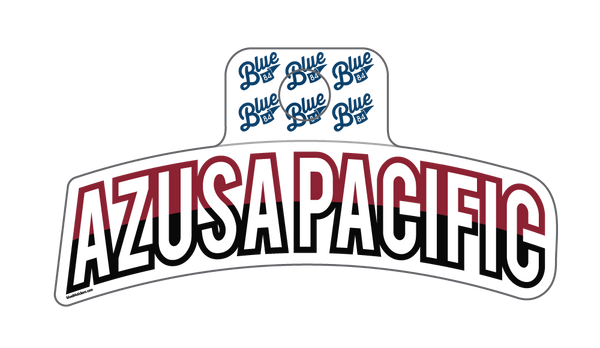 Azusa Pacific Red/Black Sticker