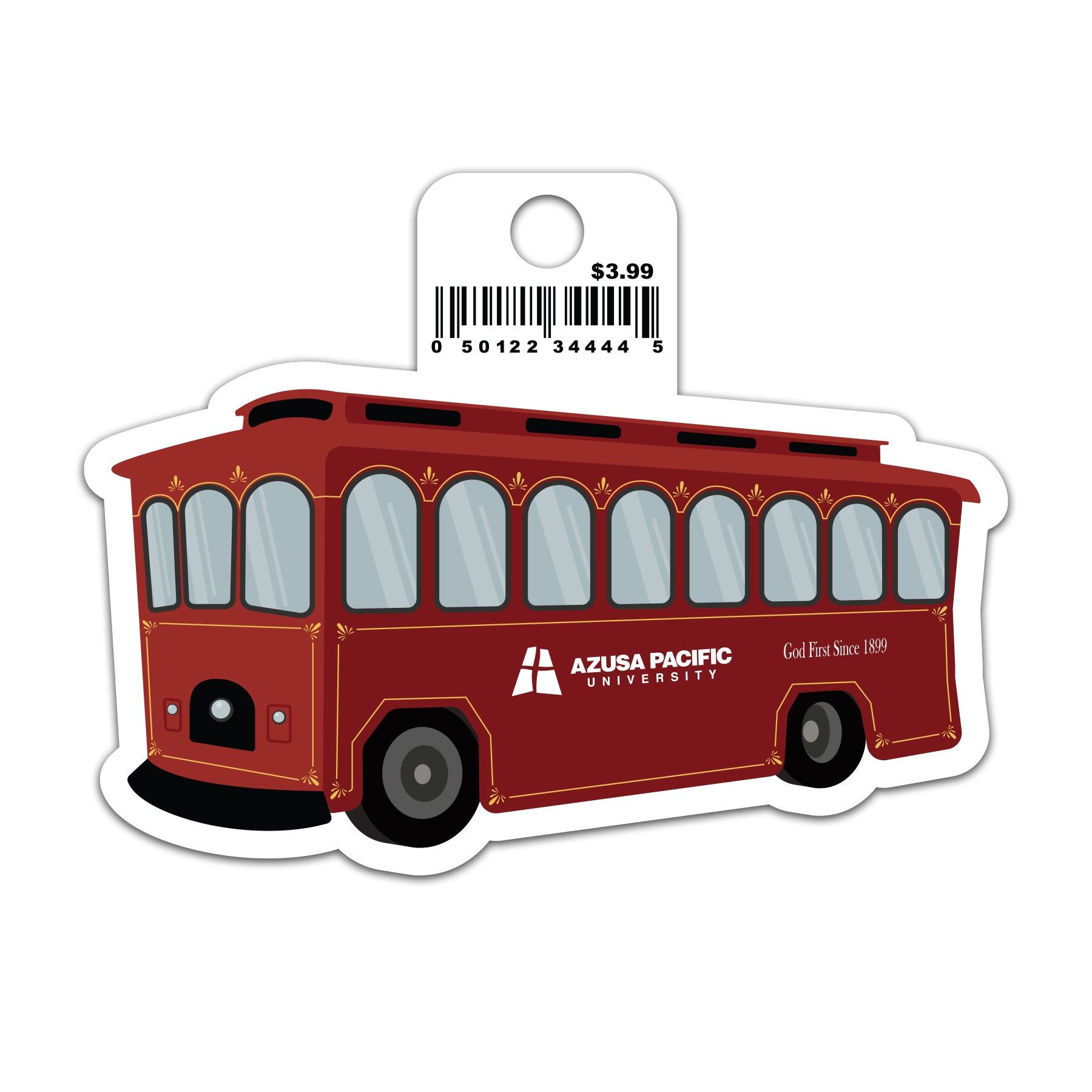 Red Trolley APU Sticker