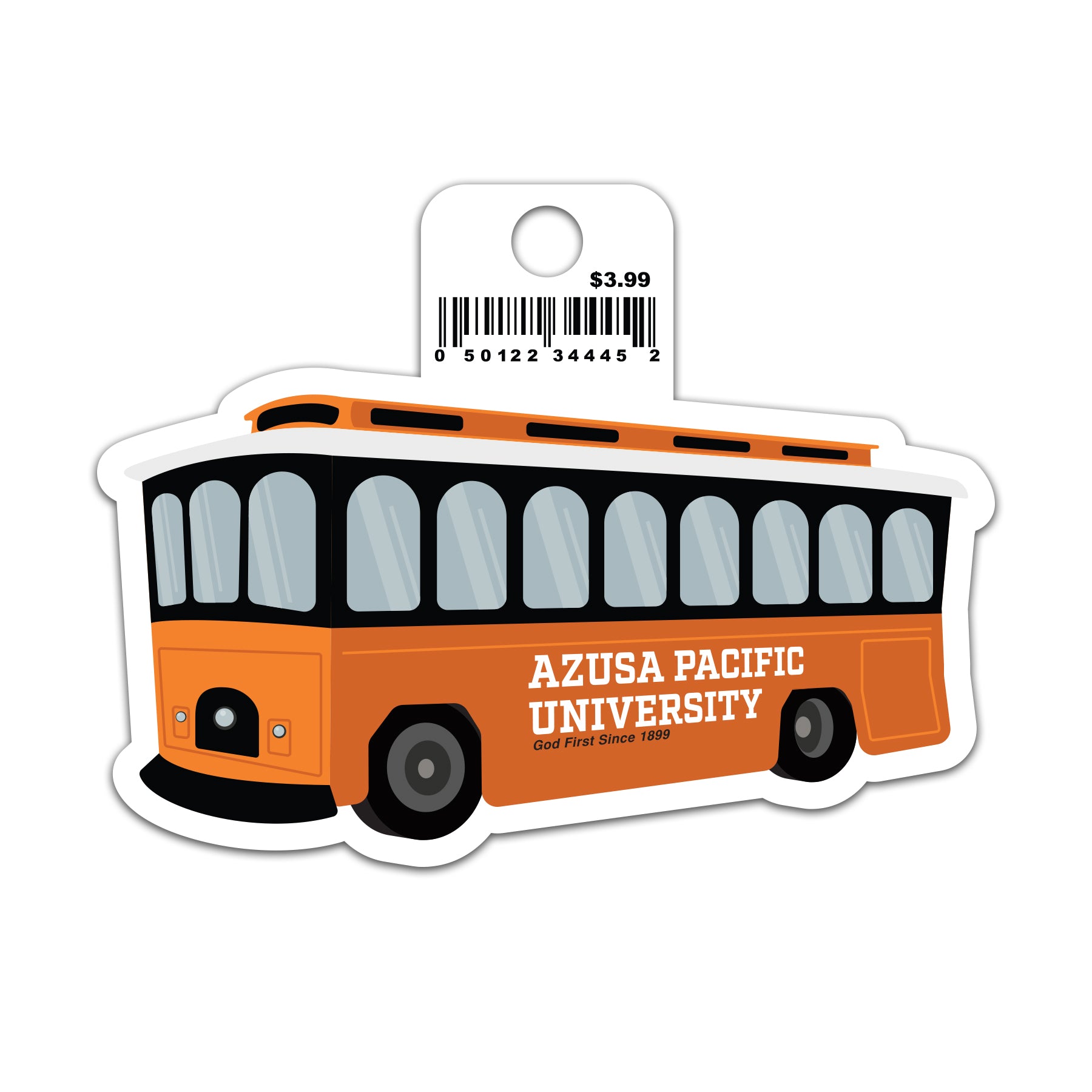 Orange Trolley APU Sticker