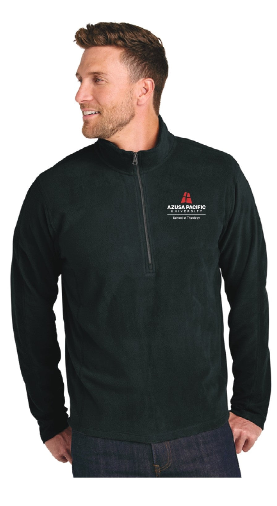School of Theology Port Authority Mens Microfleece 1/2-Zip Pullover