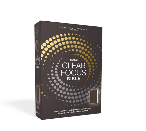 NASB, Clear Focus Bible, Leathersoft, Charcoal Brown: Read more of the Bible with better focus Imitation Leather
