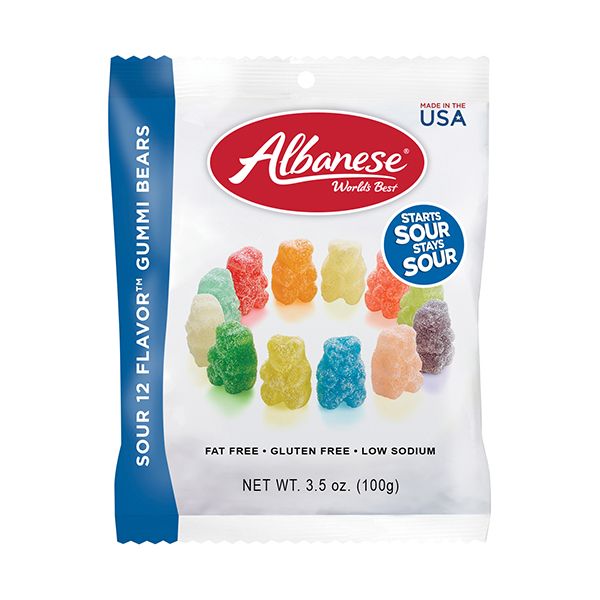 Albanese 12 Flavor Sour Gummi Bears
