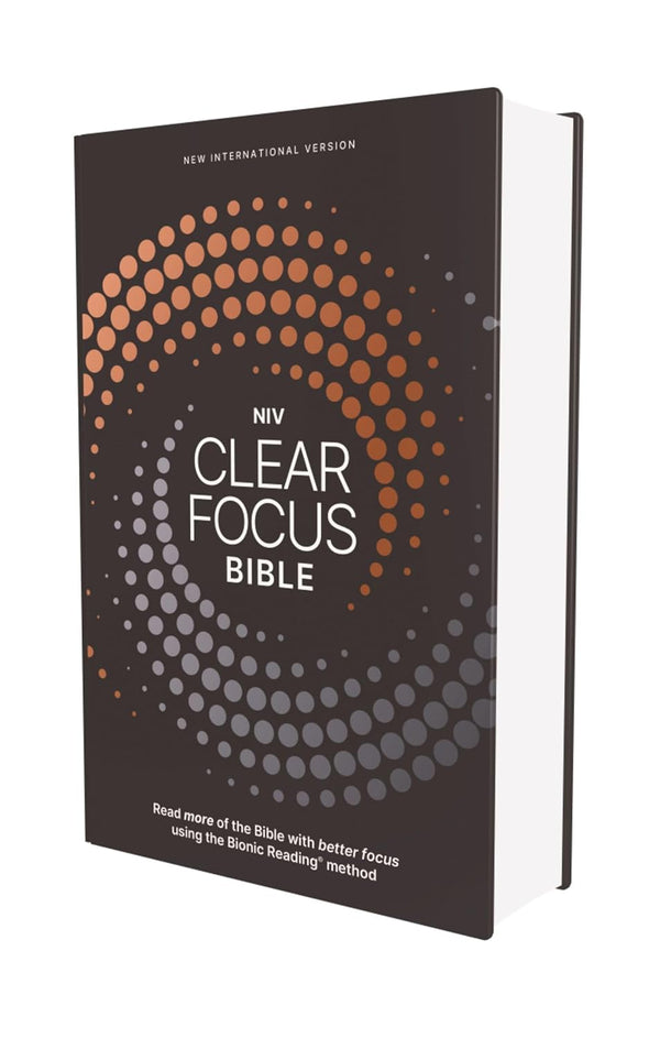 NIV, Clear Focus Bible, Hardcover, Charcoal/Copper: Read more of the Bible with better focus Hardcover