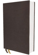 NASB Clear Focus Bible (Charcoal Brown Leathersoft)