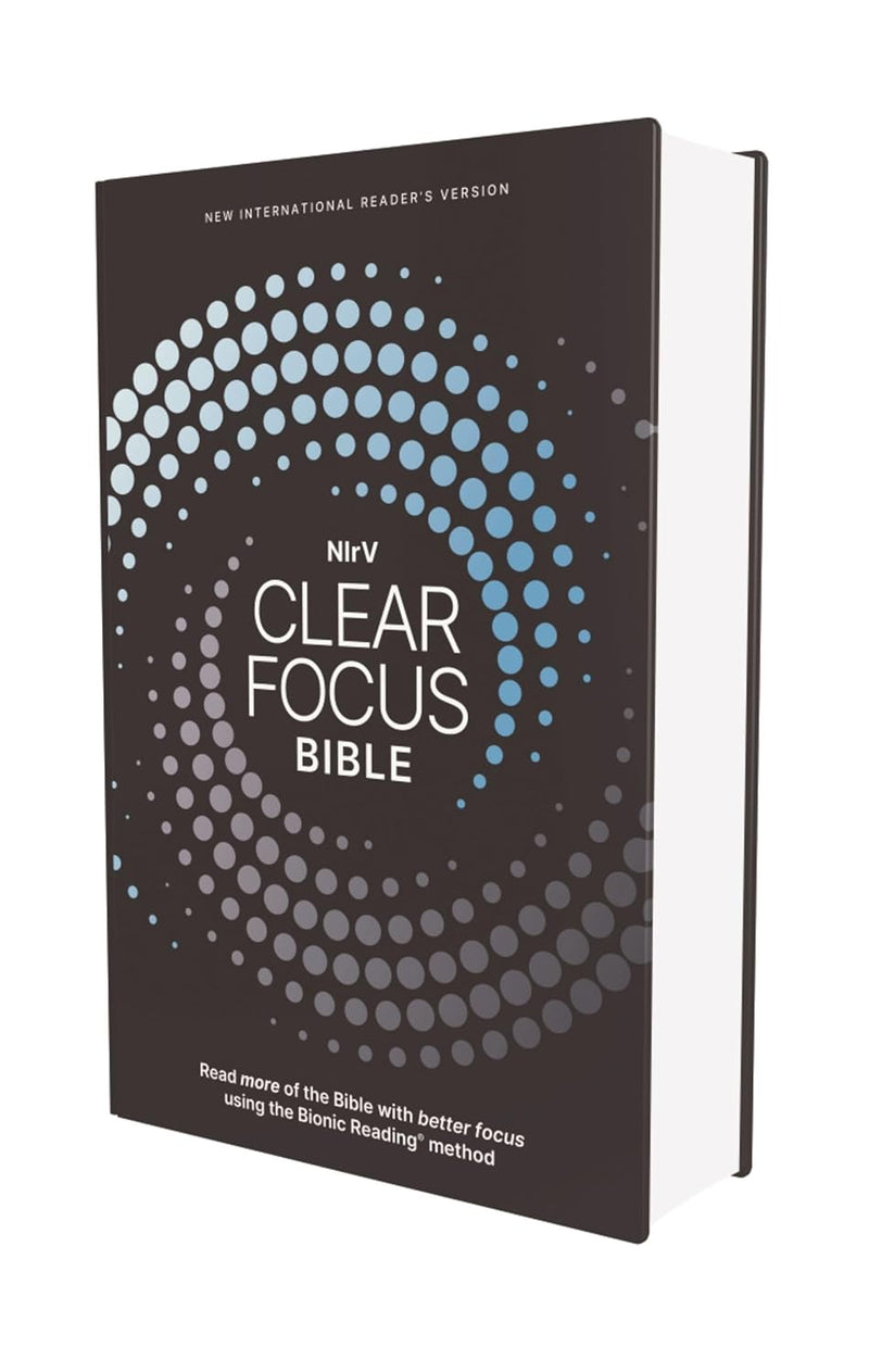 NIrV, Clear Focus Bible, Hardcover, Charcoal/Blue: Read more of the Bible with better focus Hardcover