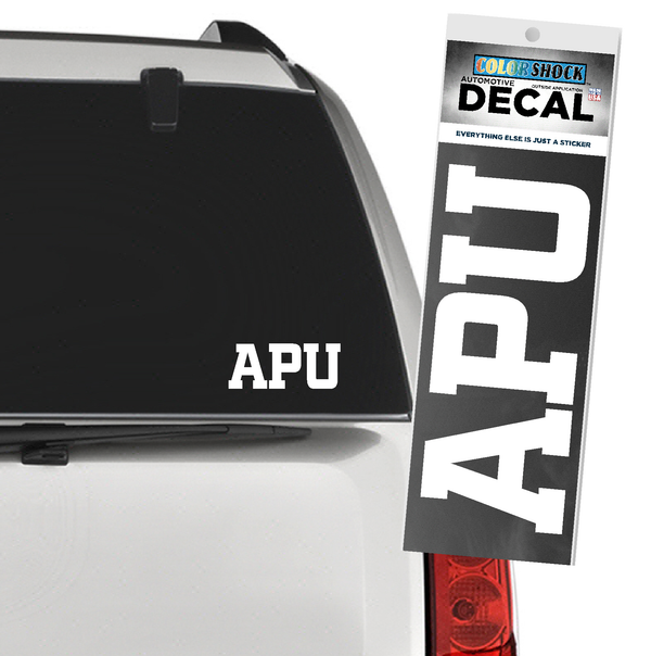 Car Decal, White APU