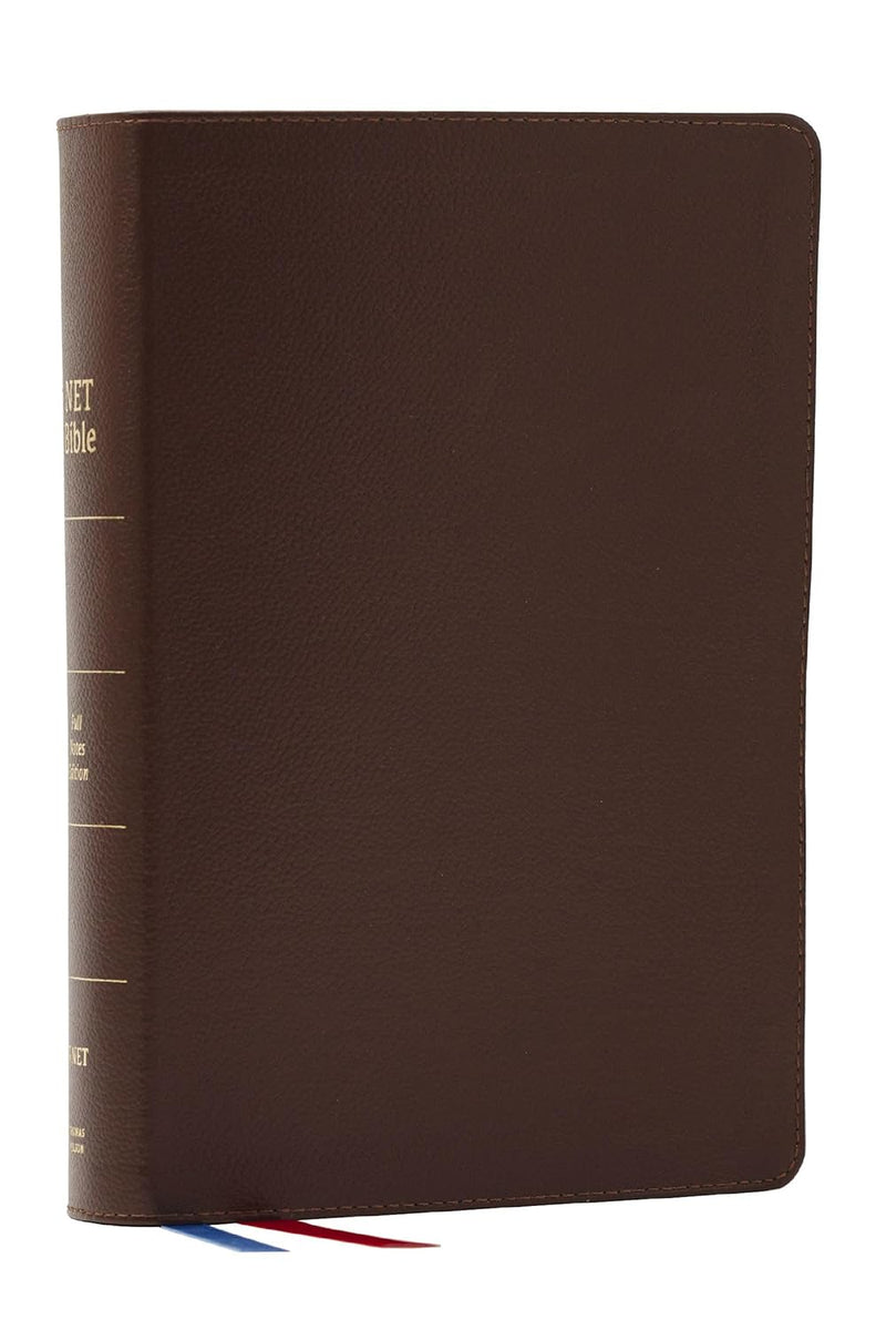 NET Bible Full Notes Edition w/ Thumb Index (Brown Genuine Leather)