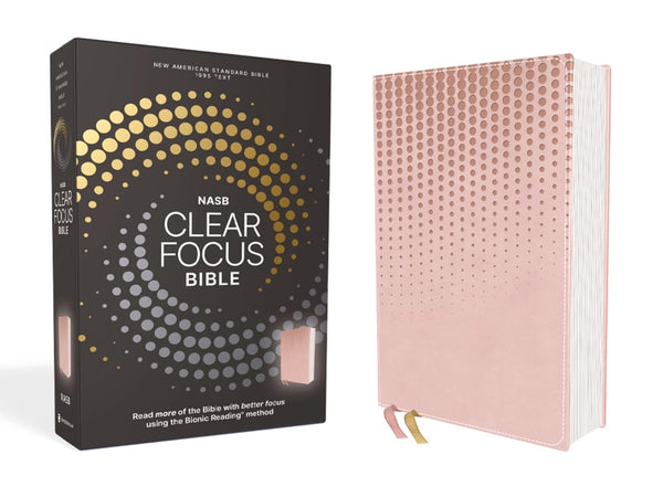 NASB, Clear Focus Bible, Leathersoft, Pink: Read more of the Bible with better focus Imitation Leather