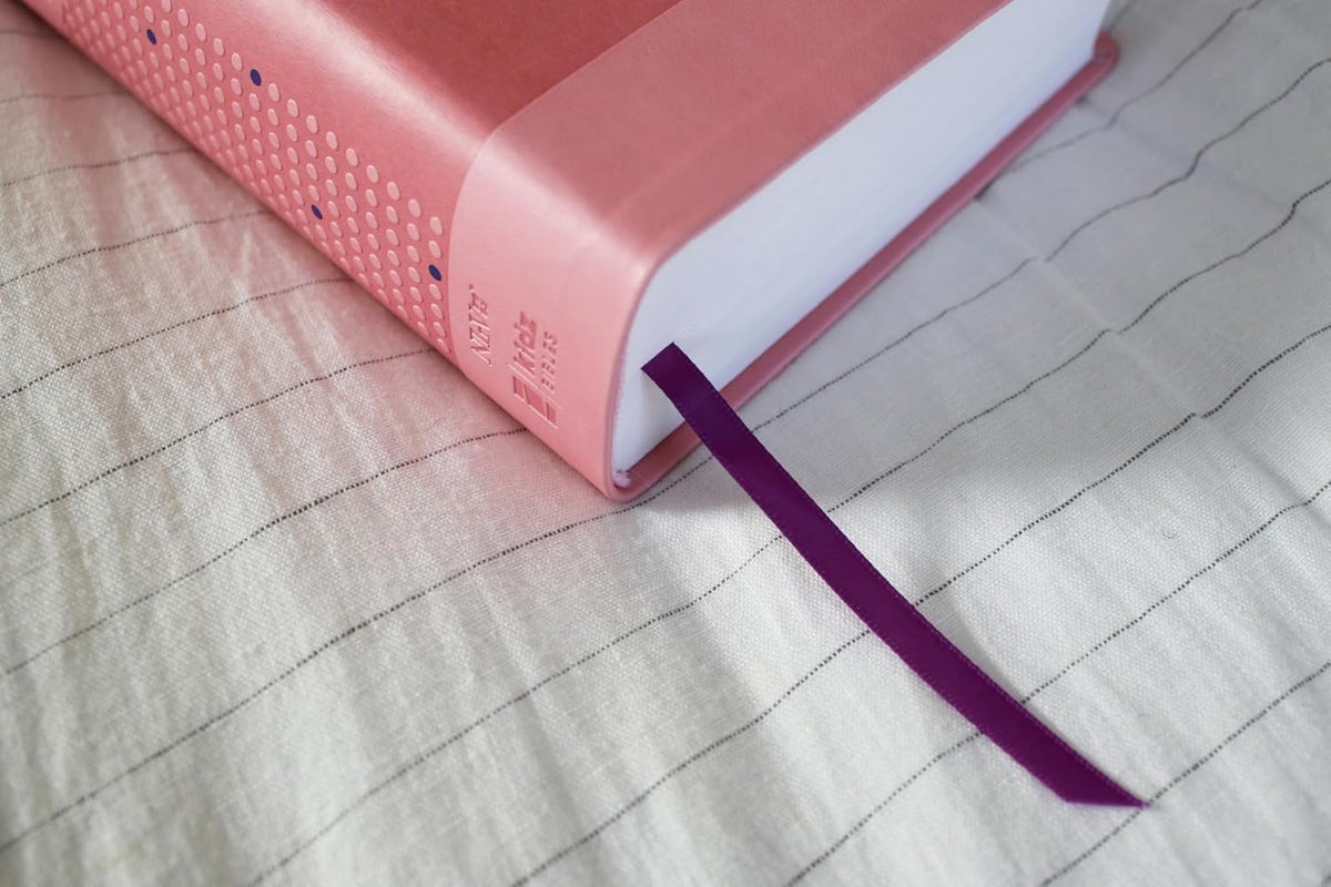 NIrV Clear Focus Kids Bible – ADHD & Dyslexia-Friendly (Leathersoft Pink)