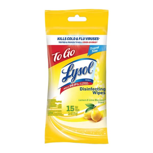 Lysol Disinfecting Wipes Lemon & Lime Blossom Scent