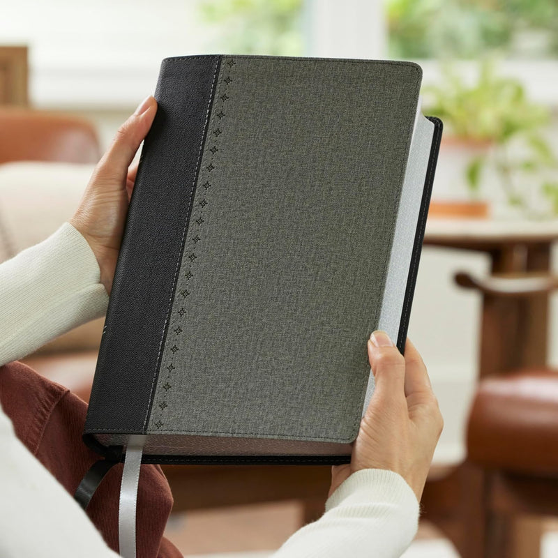 Alexander Maclaren Study Bible: Encouragement and Insights for a Christ-Centered Life (NKJV, Black/Gray Leathersoft, Comfort Print, Thumb Indexed)