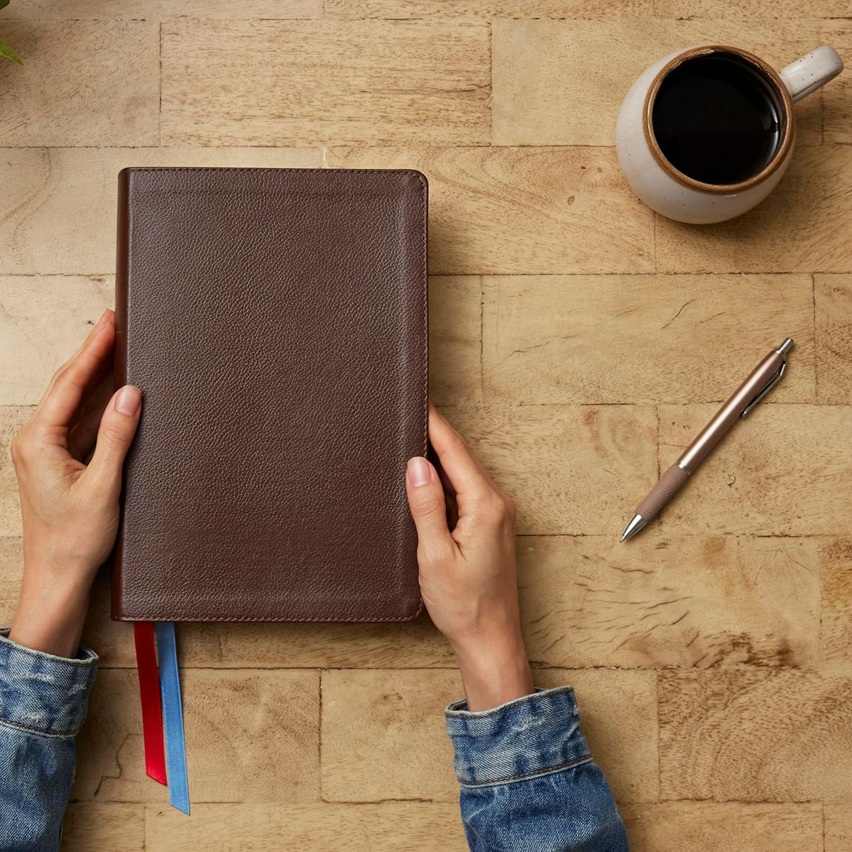 NET Bible Full Notes Edition (Brown Genuine Leather)