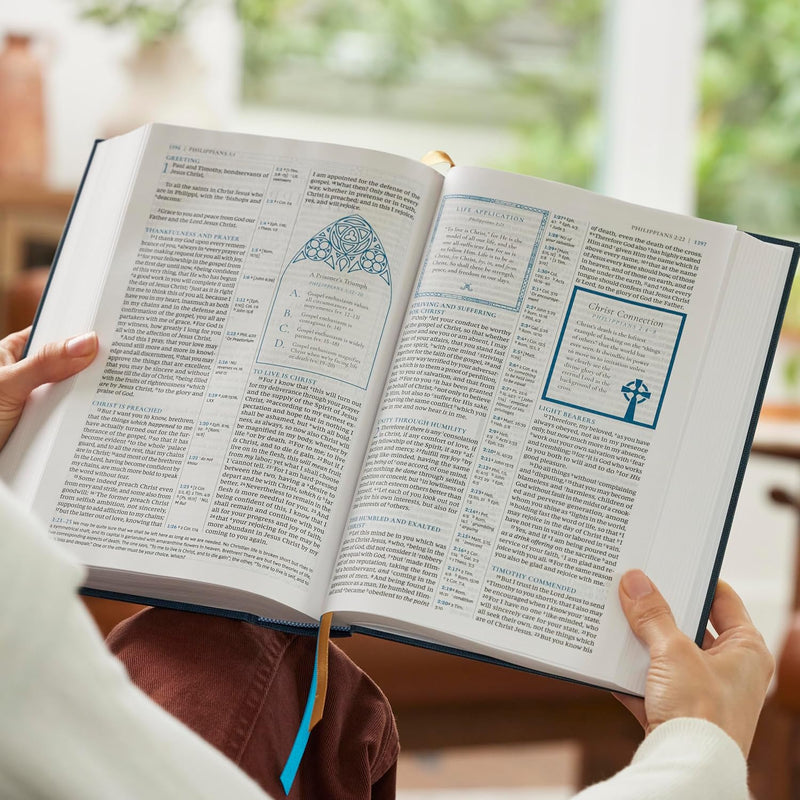 Alexander Maclaren Study Bible: Encouragement and Insights for a Christ-Centered Life (NKJV, Blue Leathersoft, Comfort Print)
