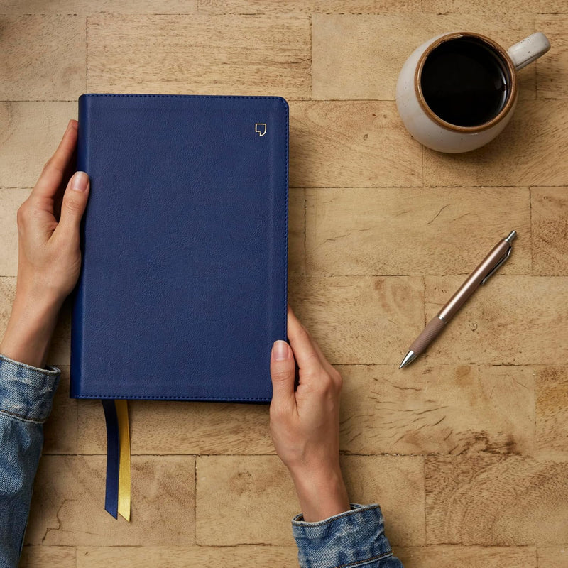 NET Bible Full Notes Edition w/ Thumb Index (Blue Leathersoft)