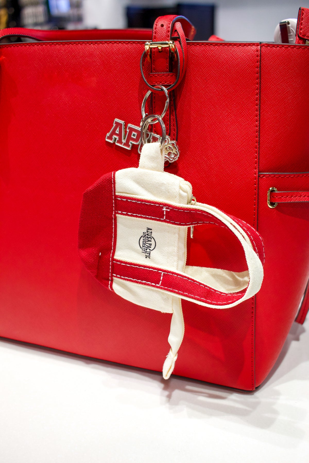 APU Mini Keychain Tote Cardinal