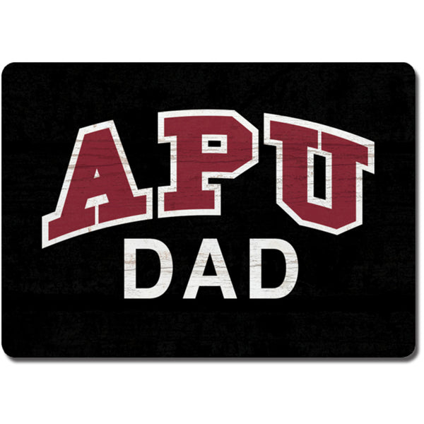 APU Dad Wood Magnet