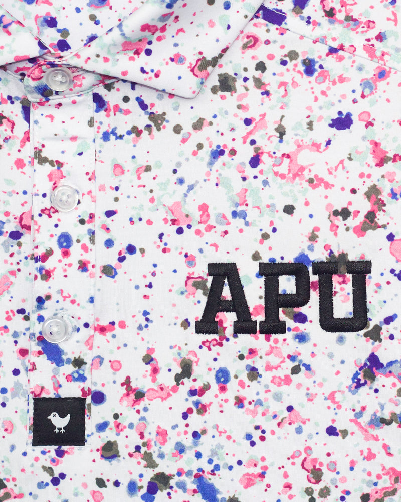 Bad Birdie Paint Splatter Polo