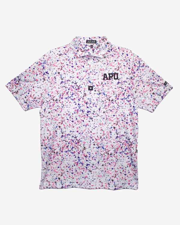 Bad Birdie Paint Splatter Polo