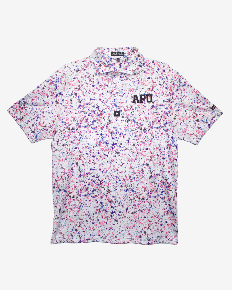 Bad Birdie Paint Splatter Polo