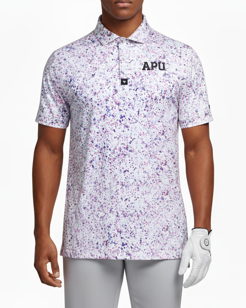 Bad Birdie Paint Splatter Polo