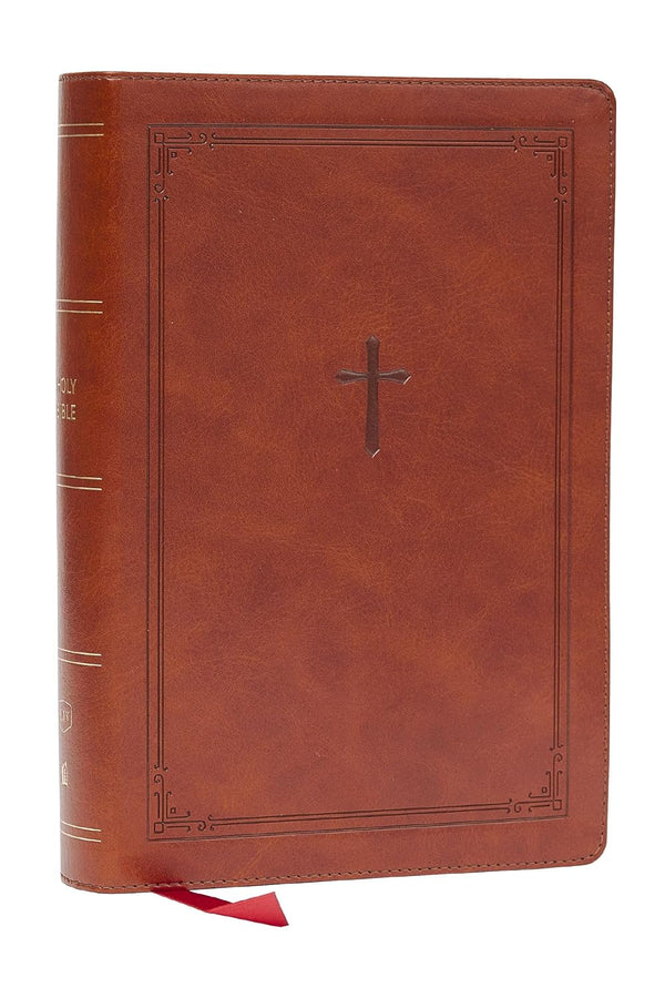 KJV Giant Print End-of-Verse Reference Bible (Brown Leathersoft)