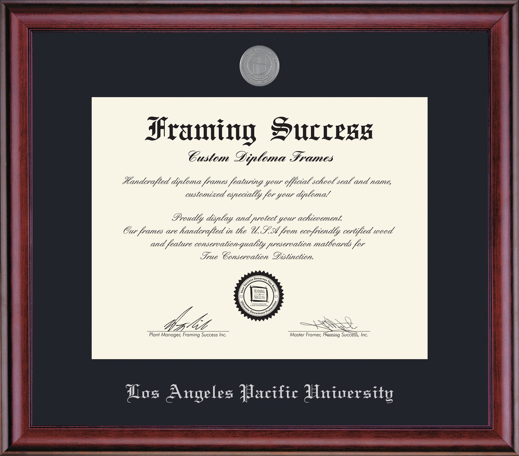 Diploma LAPU Frame Medallion Classic