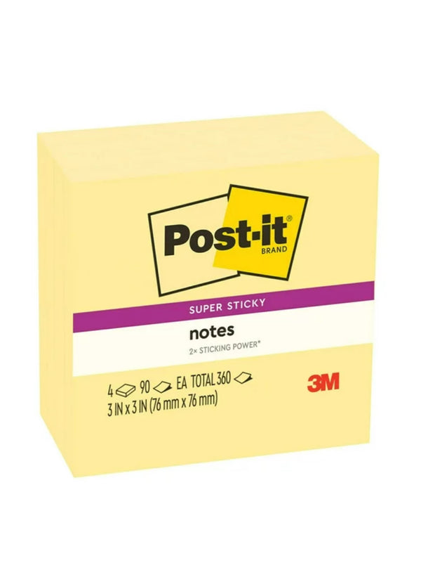 POST-IT NOTES, 3 X3, YELLOW