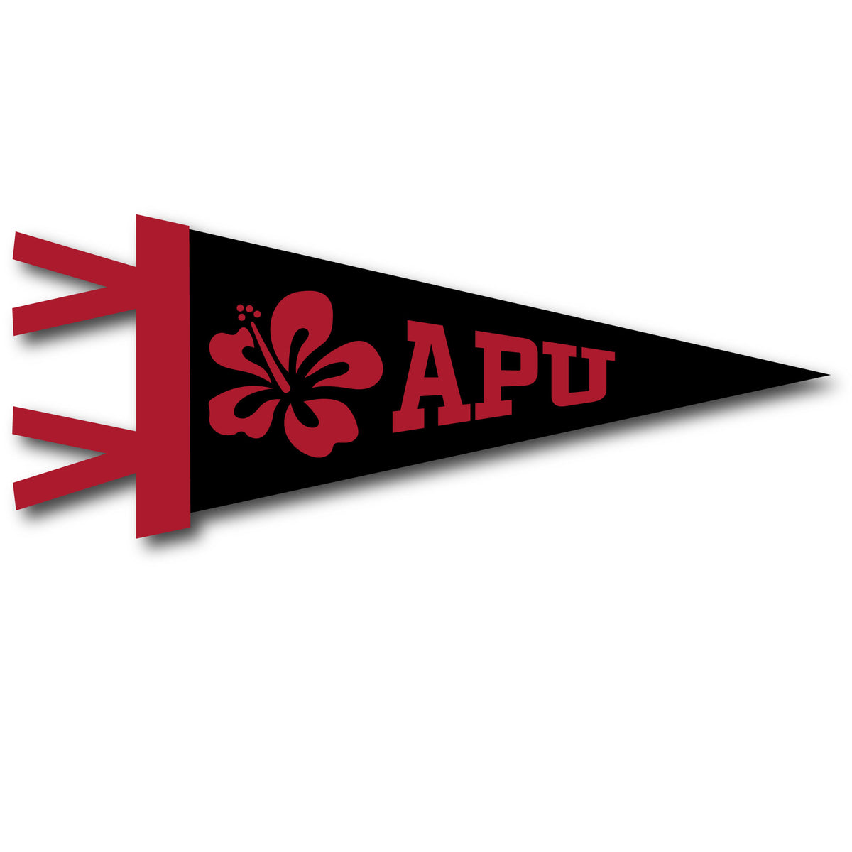 APU Hibiscus Pennant 4x9