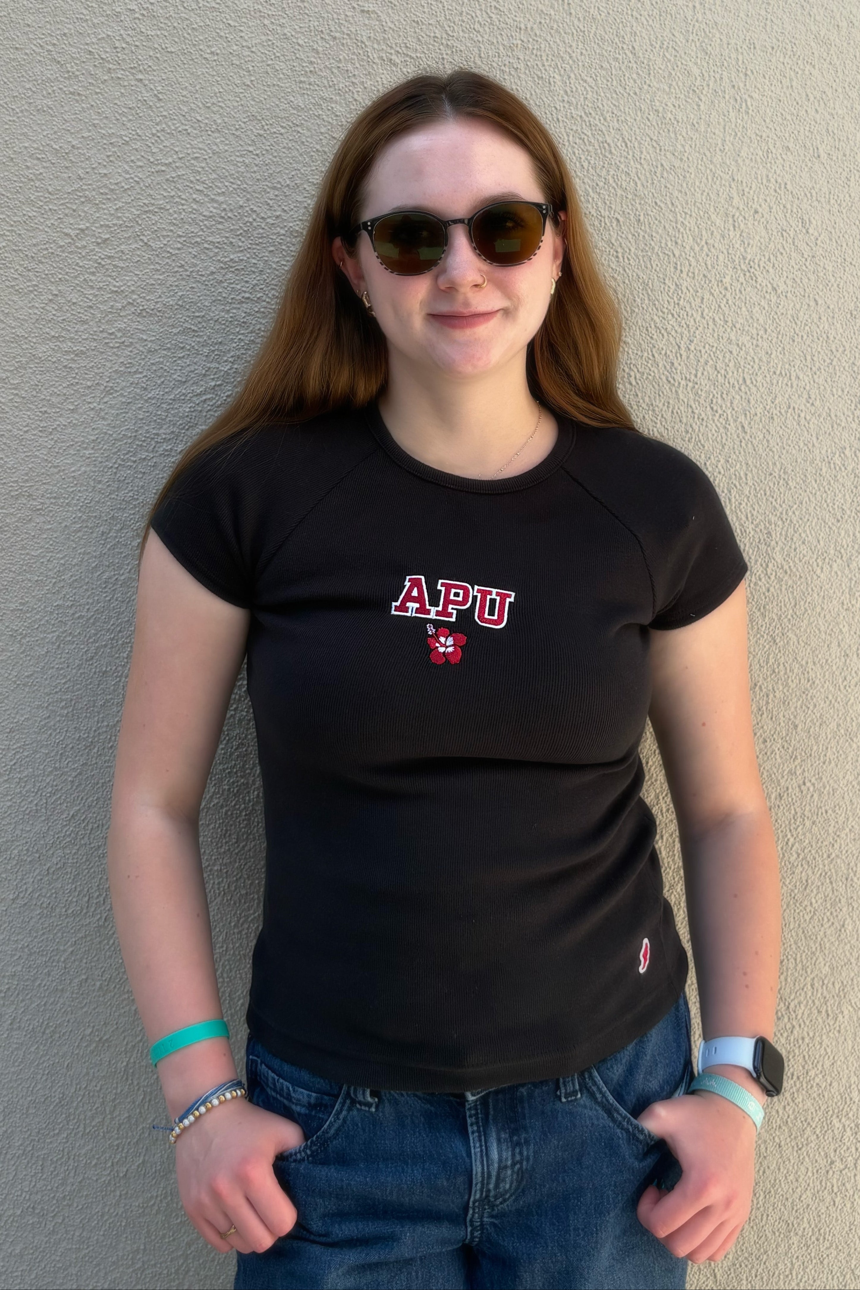 League APU Hibiscus Ribbed T-shirt
