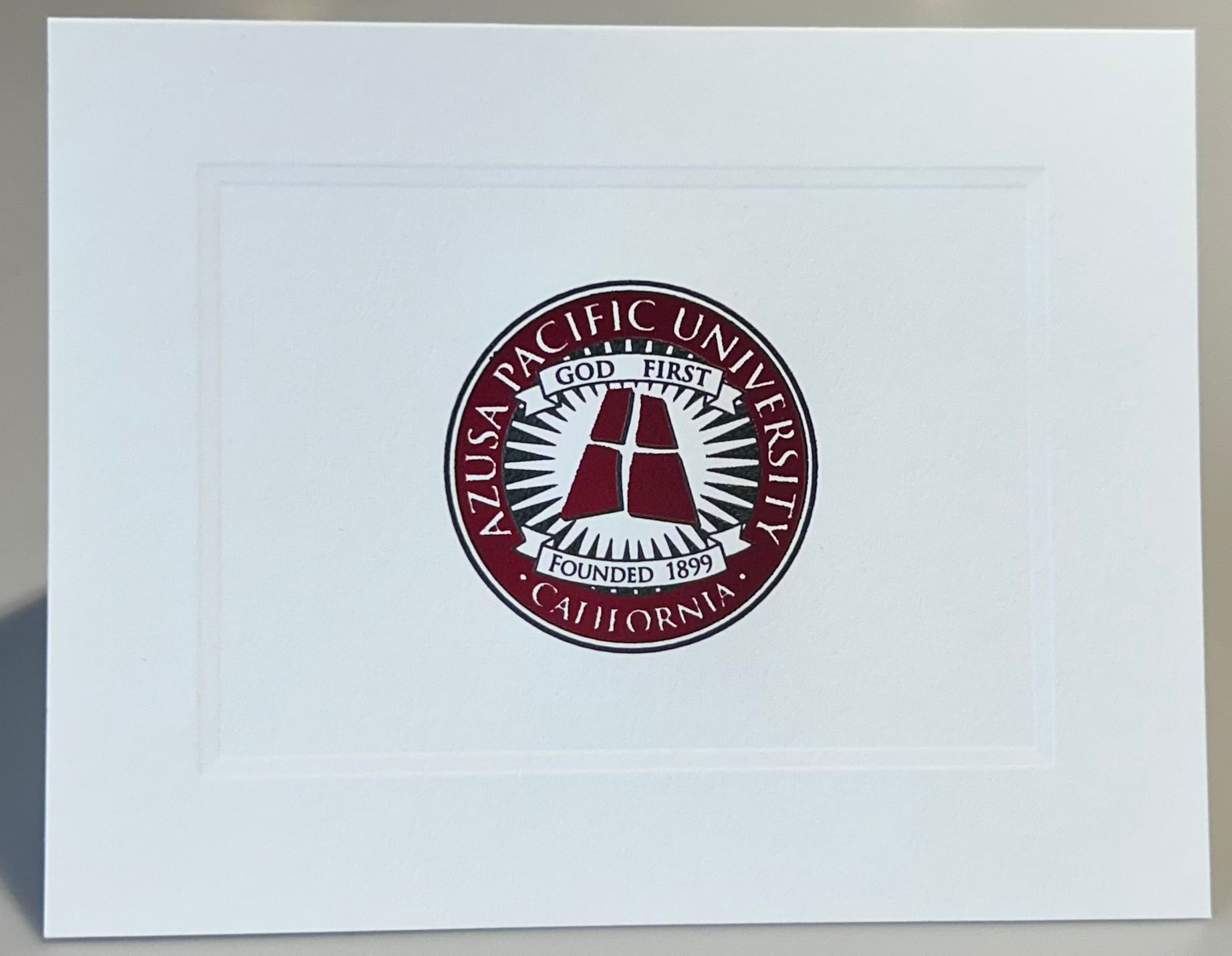 Thank you Note Cards, Azusa Pacific University w/Seal, 25pk