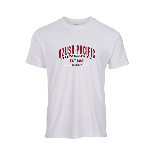 Boxer Craft, T-Shirt, Azusa Pacific University, God First, Est. 1899