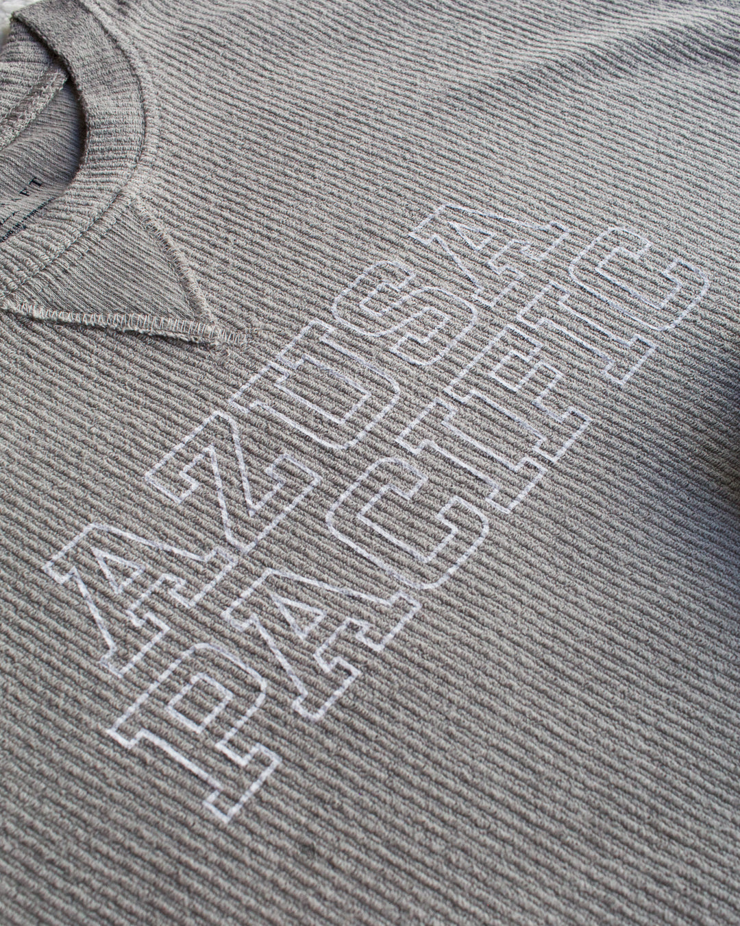 Rib Knit Corded boxy Crew