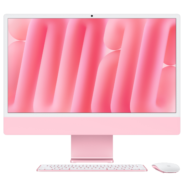 24-inch iMac: Apple M4 chip with 10-core CPU and 10-core GPU, 24GB Memory, 512GB Storage