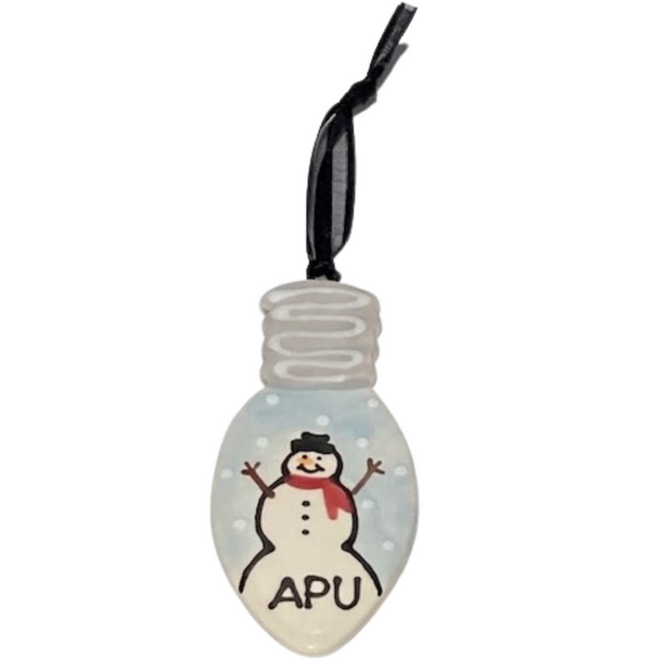 Bulb w/ APU Snowman Ornament