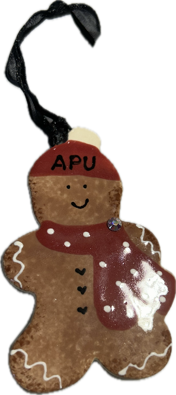 APU Gingerbread Cookie Ornament