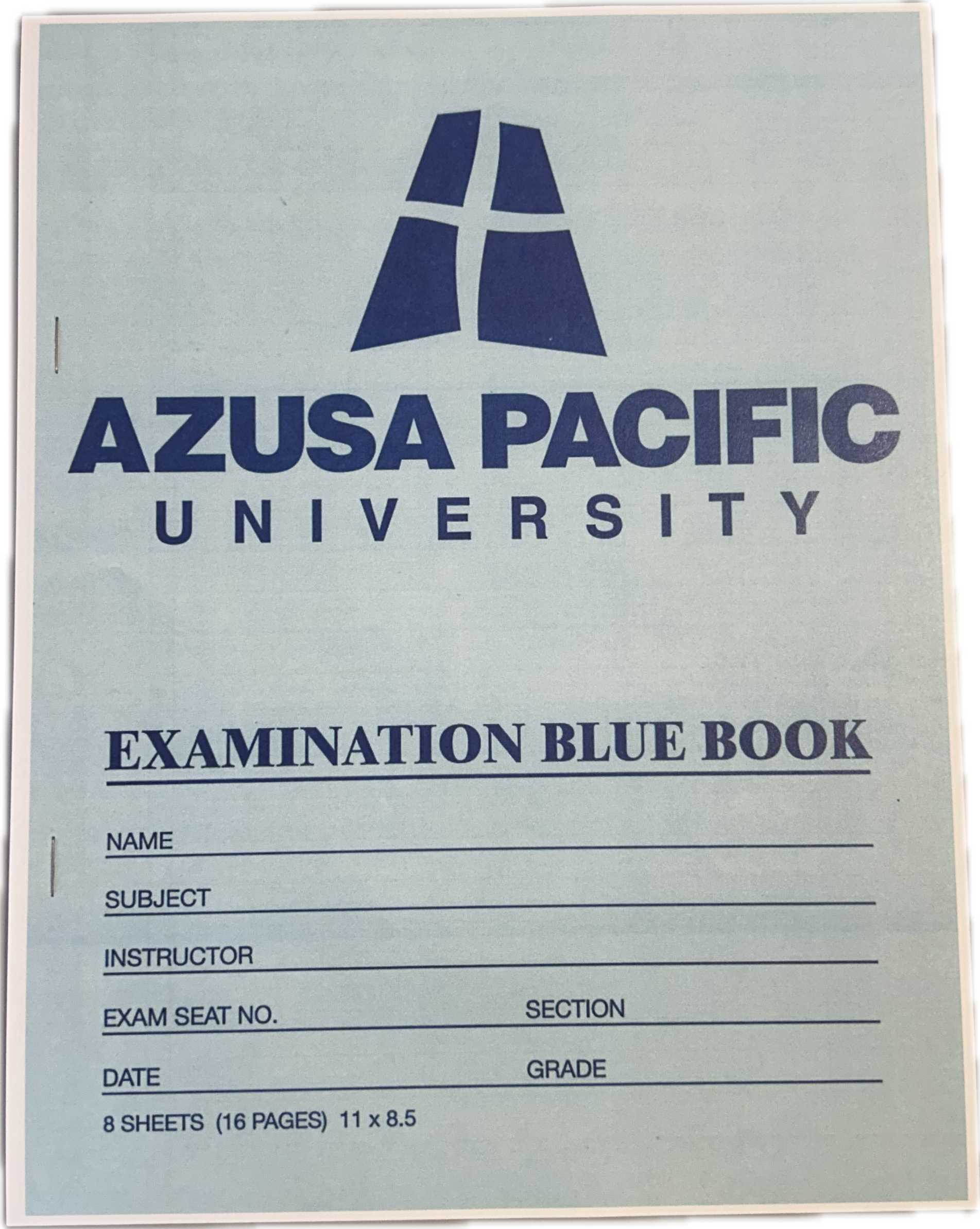 Blue Book W/Imprinted Logo
