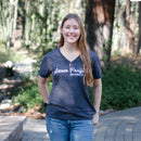 League Azusa Pacific Cursive V-Neck