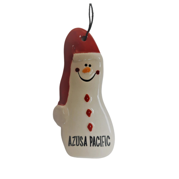 Azusa Pacific Christmas Snowman Ornament