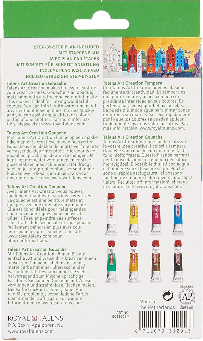 Talens Art Creations Gouache Set 8PK